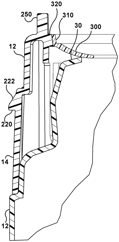 通過套環(huán)附接到容器上的蓋的制作方法與工藝