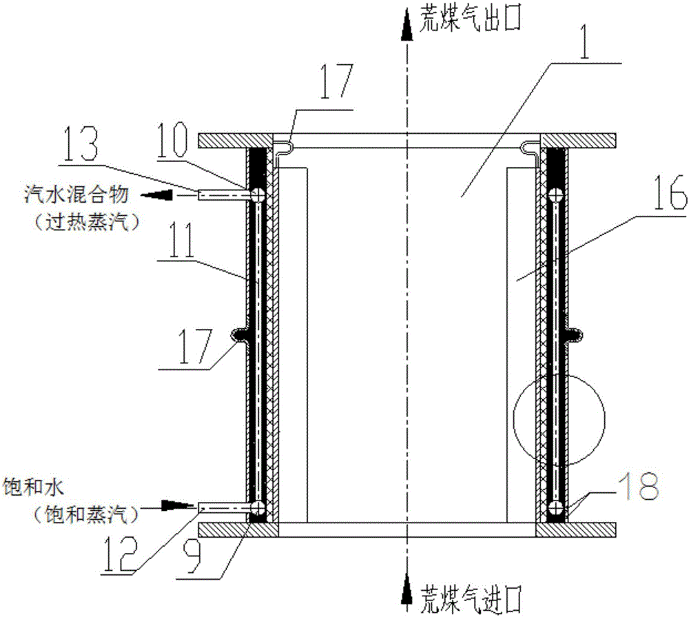 一種直流式焦?fàn)t上升管余熱鍋爐發(fā)電裝置的制作方法