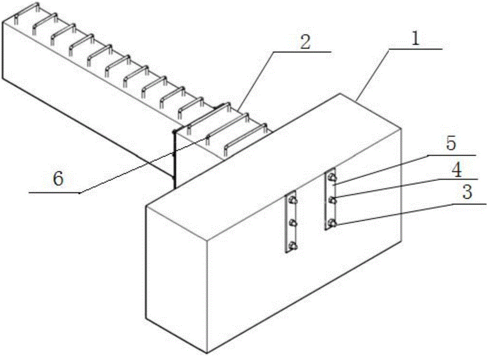 装配式主梁在次梁加宽区贯穿长杆螺栓连接节点及连接方法与流程