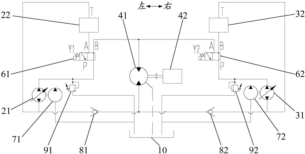 攤鋪機(jī)發(fā)電液壓系統(tǒng)及攤鋪機(jī)的制作方法與工藝