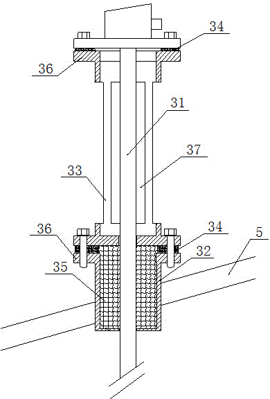 燒結(jié)環(huán)冷機(jī)物料溫度測(cè)量裝置的制作方法