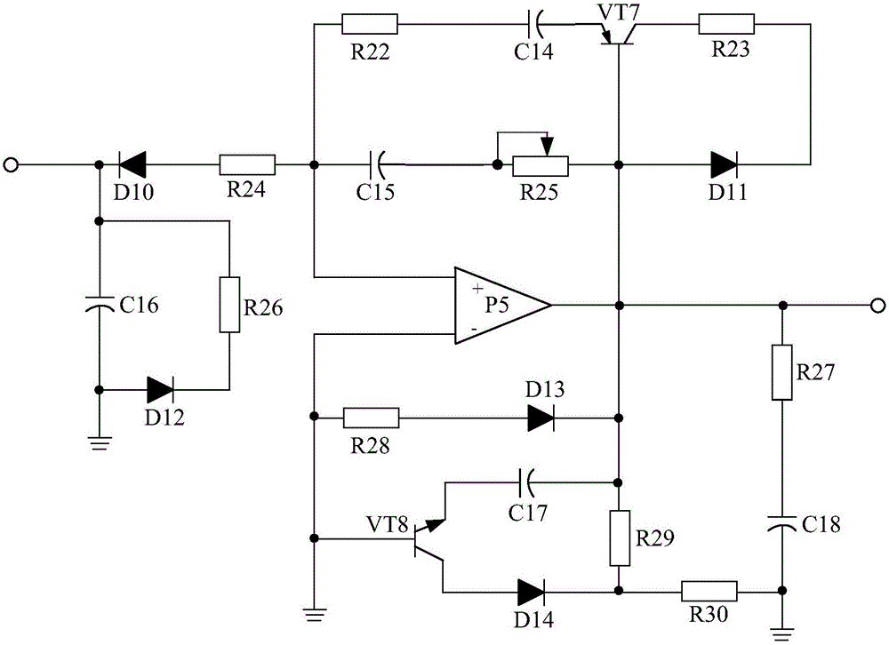 一種焙燒爐煙道溫度監(jiān)控裝置用電平調(diào)節(jié)式信號處理系統(tǒng)的制作方法