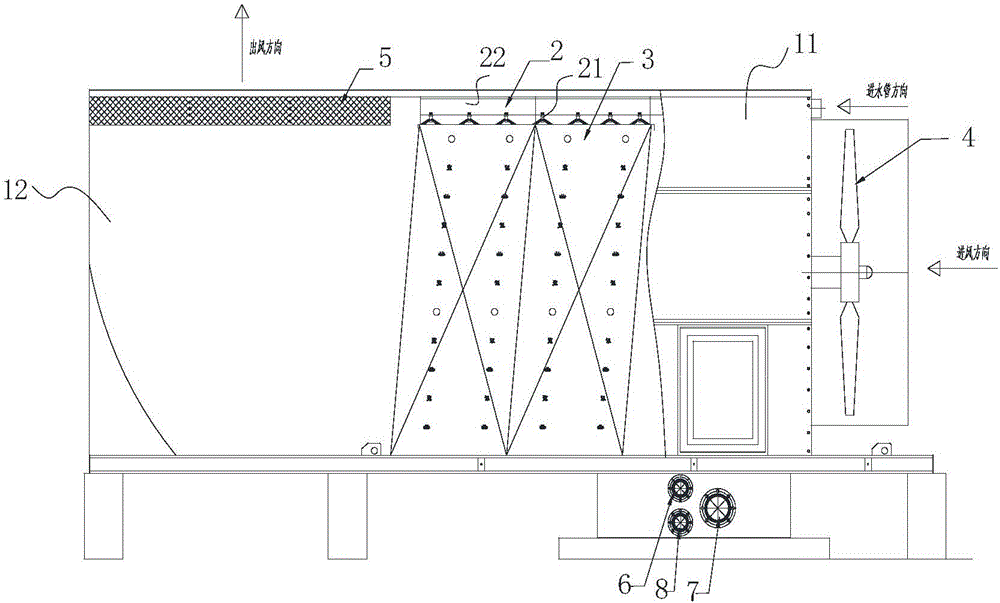 金屬填料組件冷卻塔的制作方法與工藝