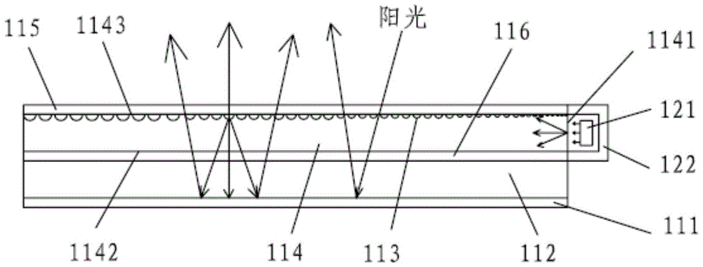 一種可發(fā)光的液晶面板、液晶顯示裝置及顯示終端的前景光源的制作方法