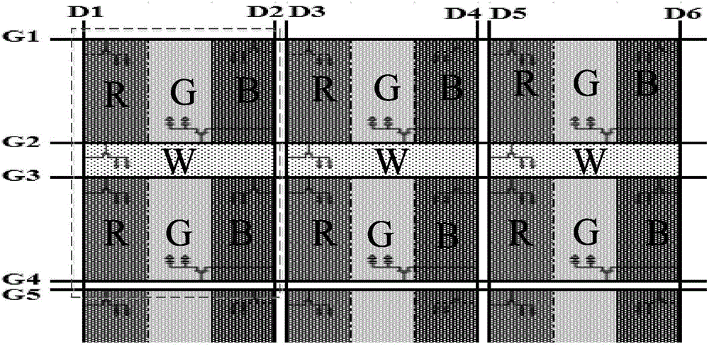 一种RGBW液晶显示面板及装置的制作方法
