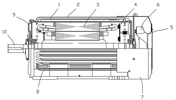一種內(nèi)部風(fēng)冷式變頻電機(jī)的制作方法與工藝