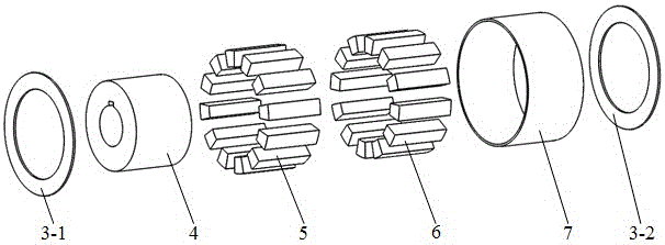 一种用于正交轴传动的表贴‑磁通集中式永磁面齿轮组的制作方法与工艺