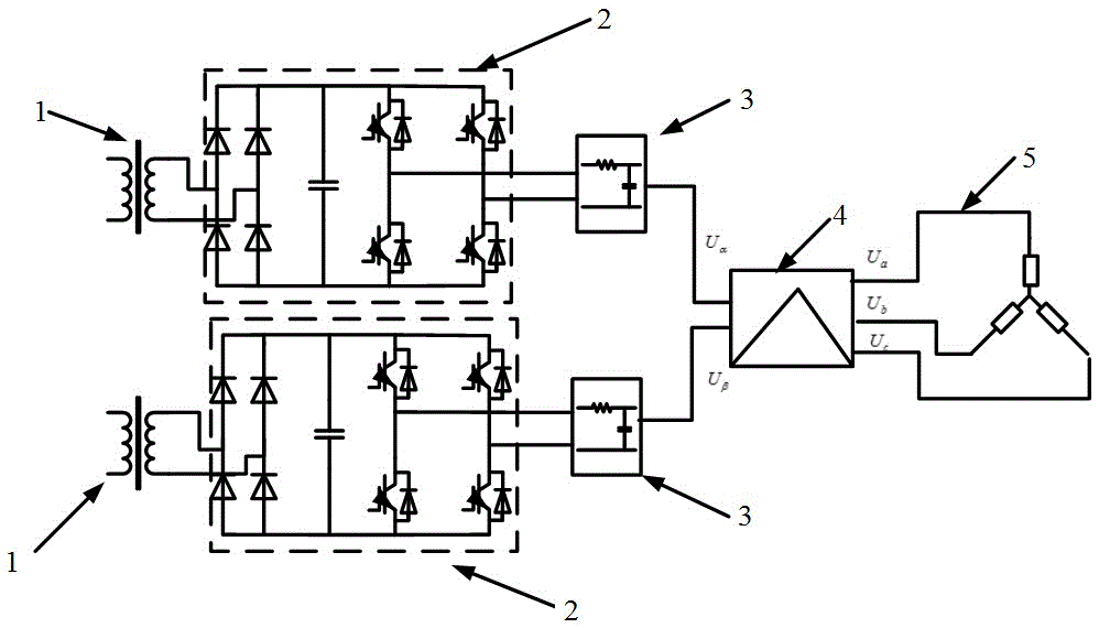 变压器电能二‑三相变换方法与流程