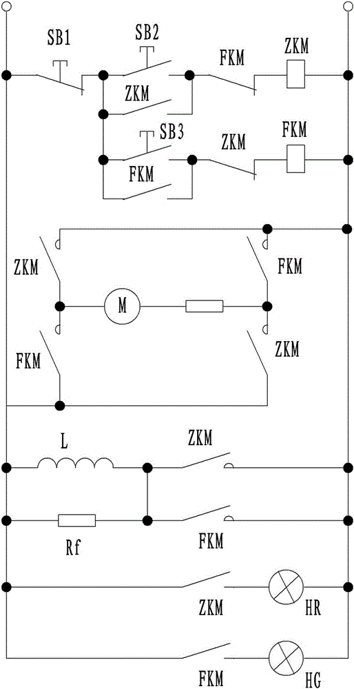 直流電機(jī)正反轉(zhuǎn)控制裝置的制作方法