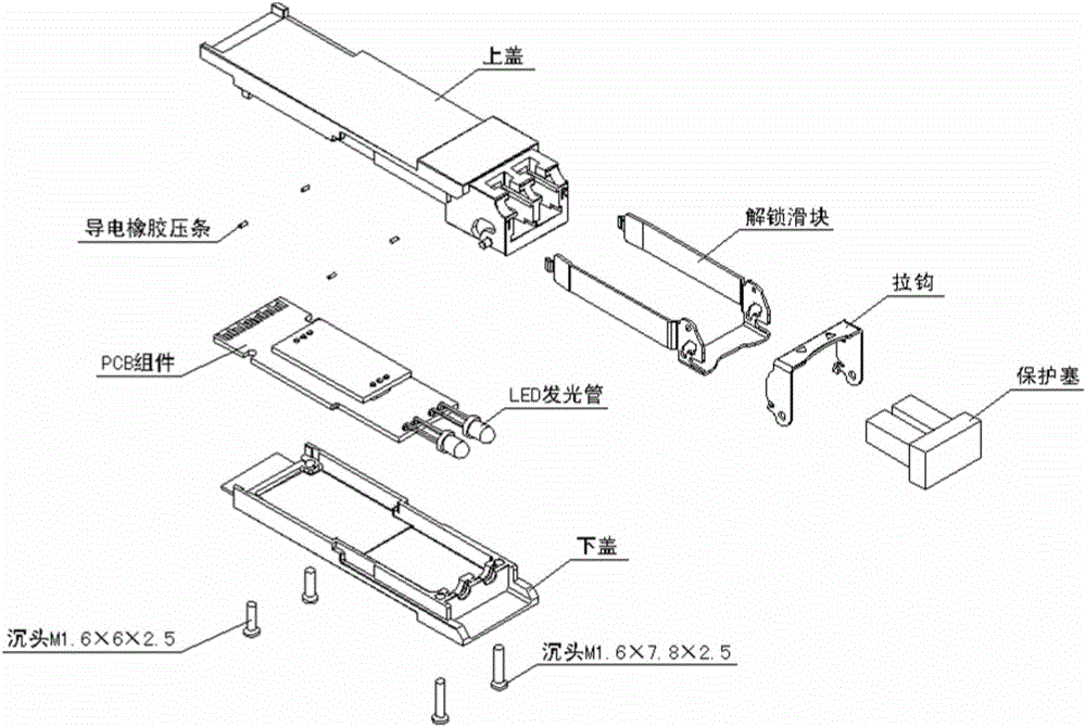 一种基于QSFP28封装的100G环回模块的制作方法与工艺