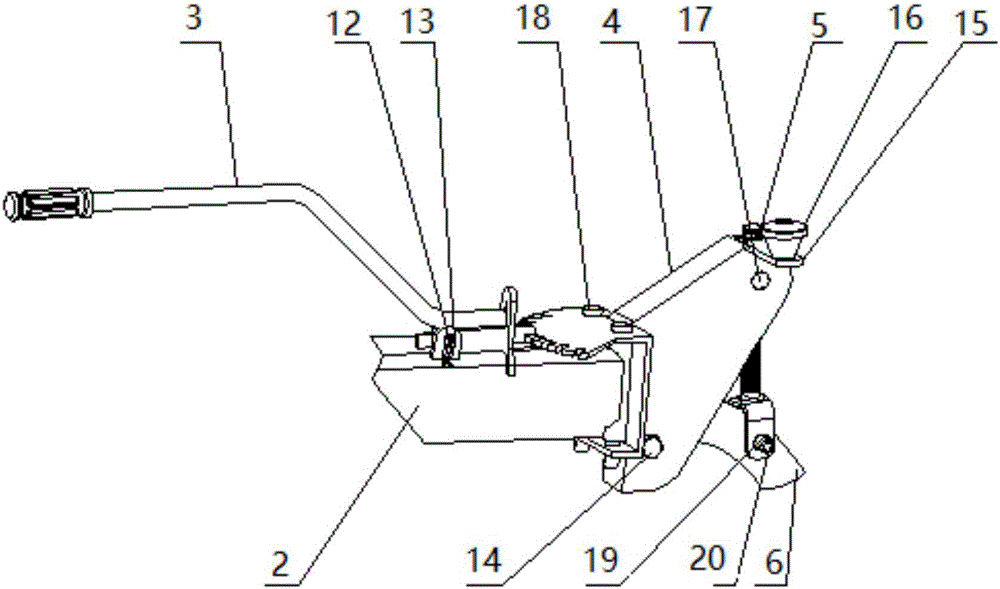 一種農(nóng)機(jī)用單點(diǎn)懸掛調(diào)整裝置的制作方法