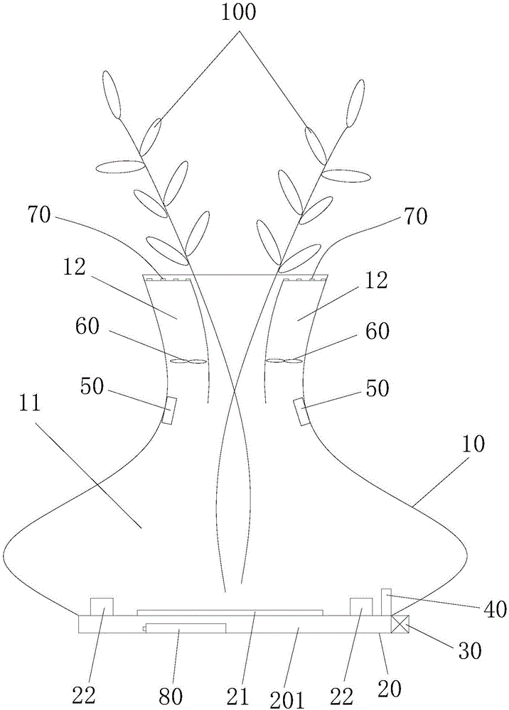 一种无菌雾化花瓶的制作方法与工艺