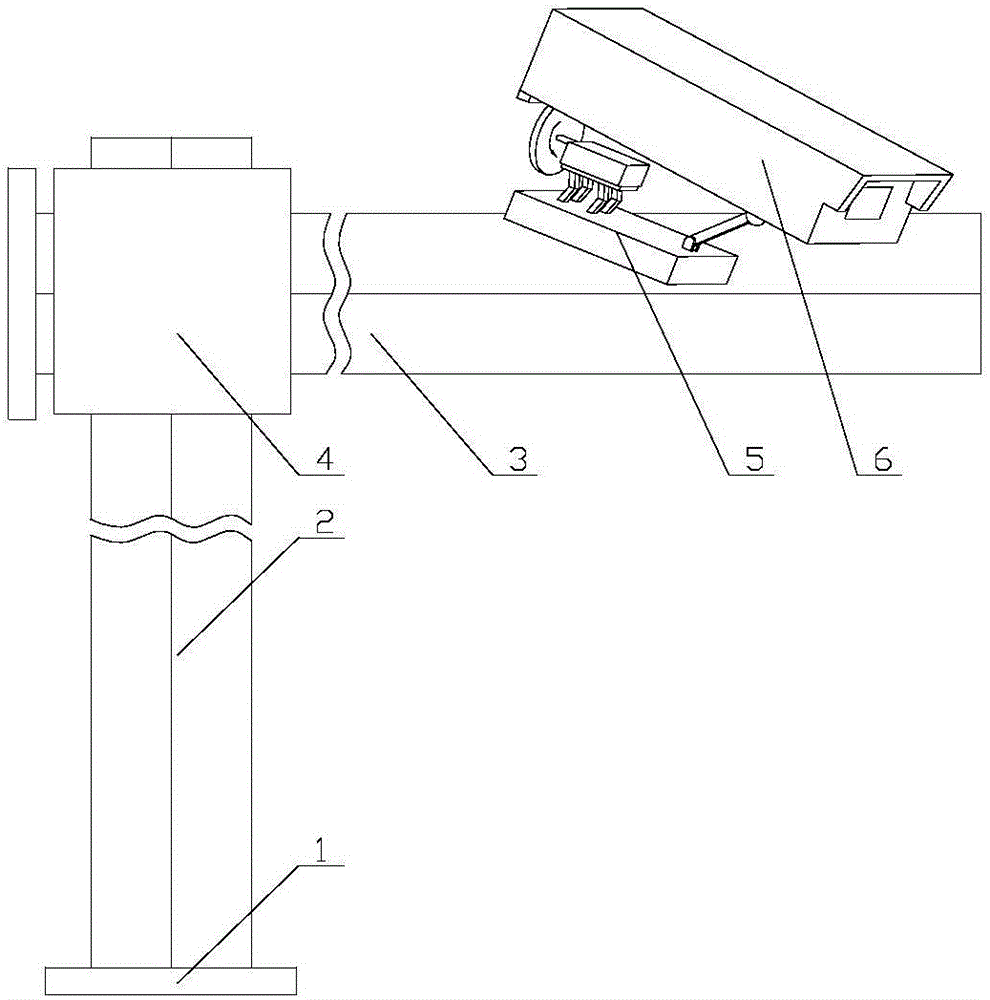 一种采用拼接式横杆的摆动式交通违章信息采集设备的制作方法与工艺
