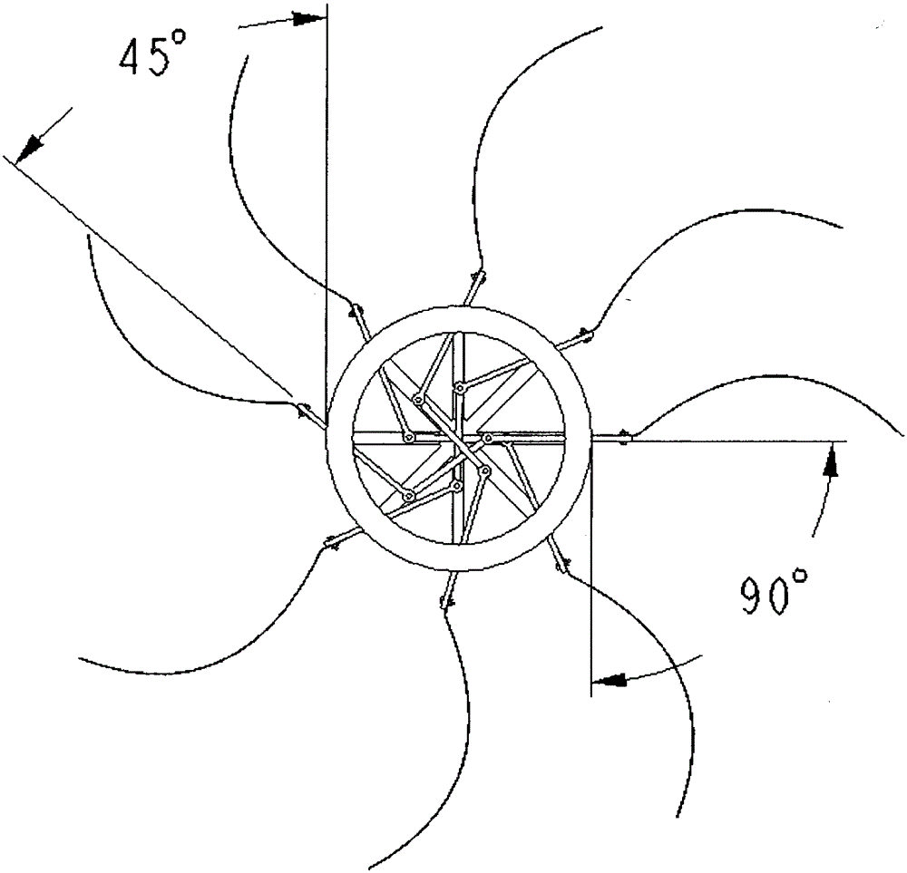 一種可變翼垂直軸阻力型風(fēng)力機(jī)的制作方法與工藝