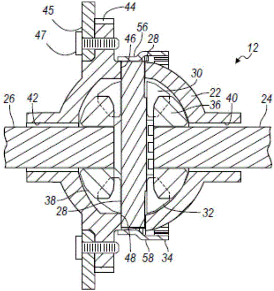 車輛差速器組件的制作方法與工藝