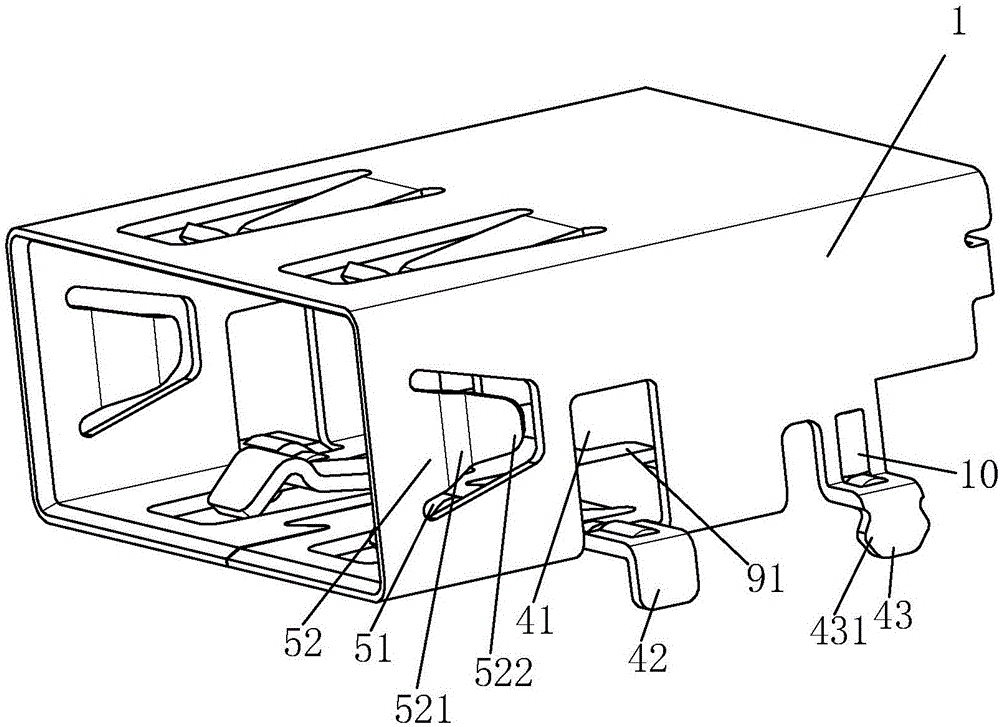 一种USB插座连接器的制作方法与工艺