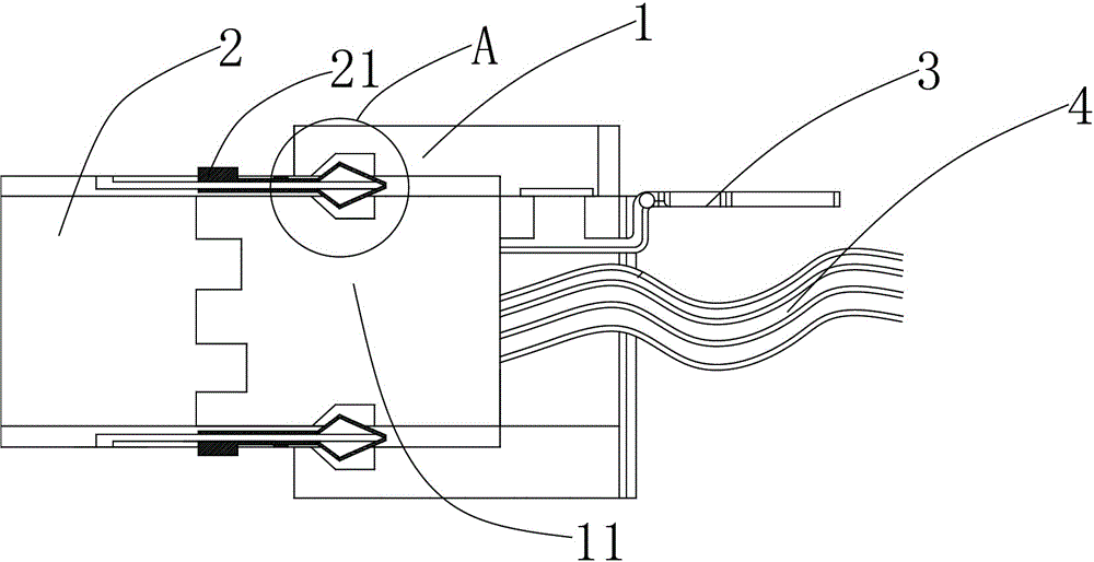 一種車窗升降器電機(jī)的插座的制作方法與工藝