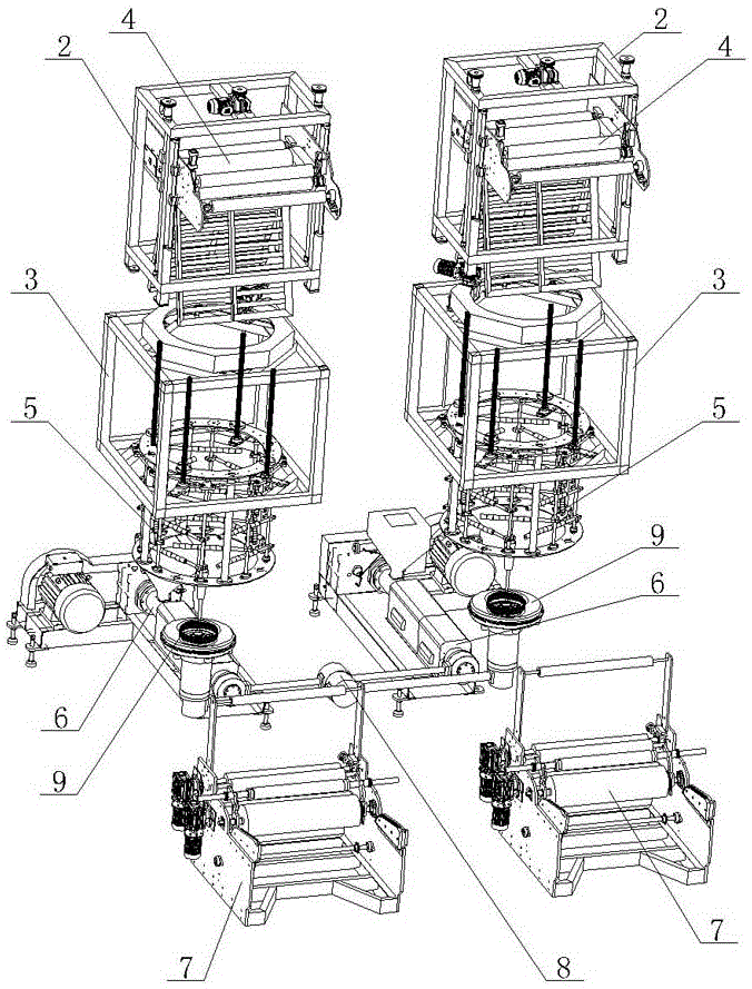 ABA双螺杆双机头吹膜机的制作方法与工艺