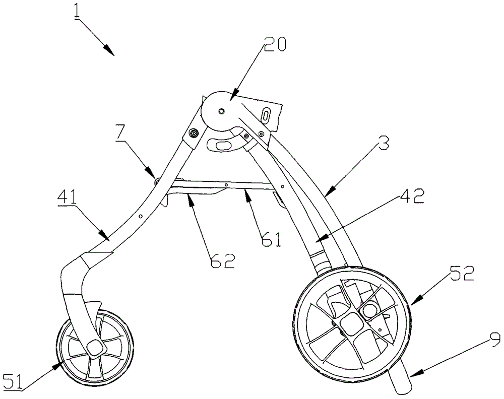 一種快速折疊嬰兒推車的制作方法與工藝