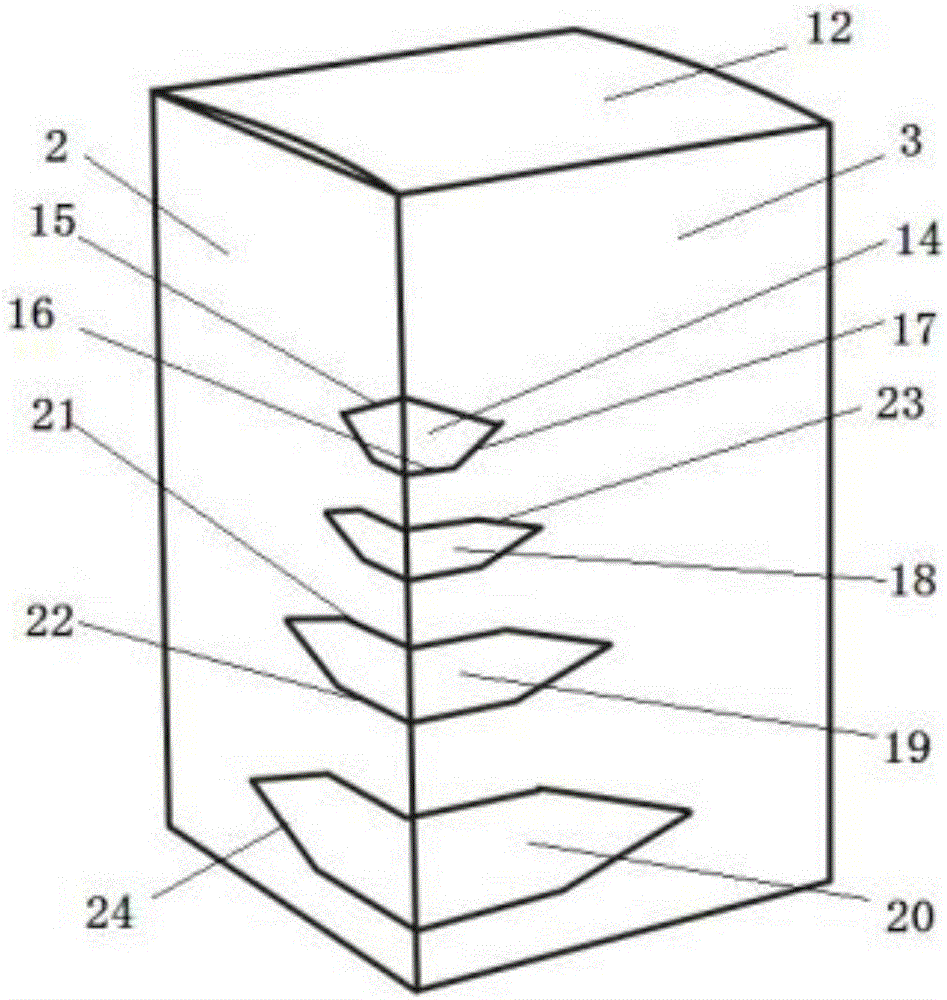 一种具有塔状立体折纸包装盒的制作方法与工艺
