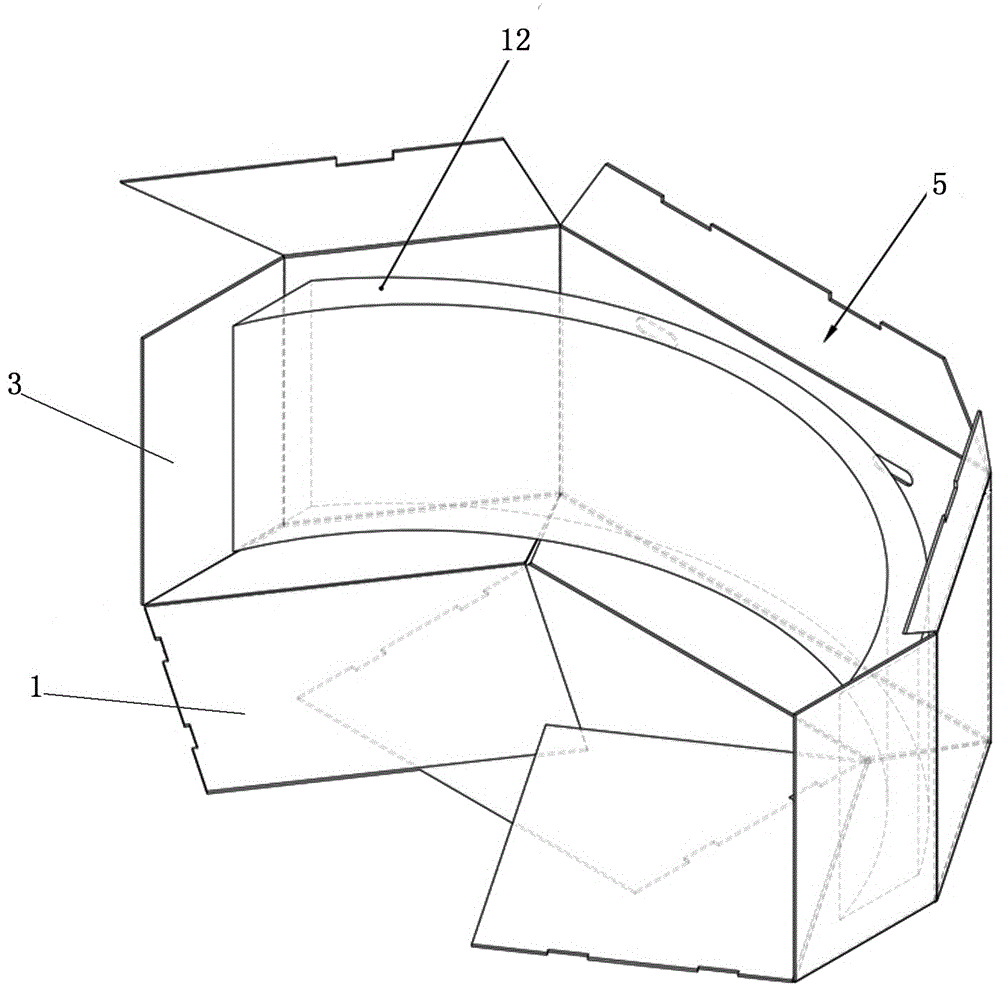 汽车保险杠包装仿型瓦楞纸箱结构的制作方法与工艺