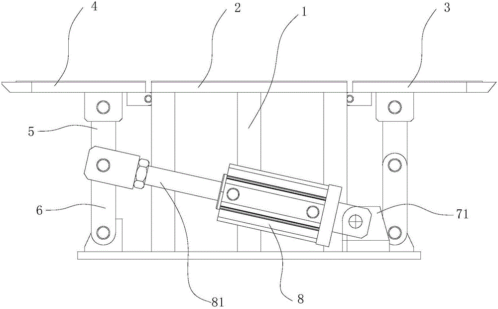 一种冷柜箱体发泡用支架装置的制作方法