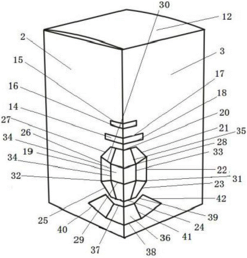 一种具有潭状立体折纸包装盒的制作方法与工艺