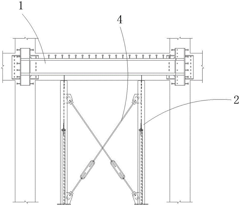 一种超高层核心筒内不落地钢骨柱的制作方法与工艺