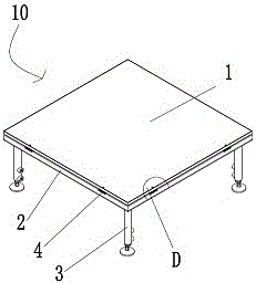 一種便攜式舞臺的制作方法與工藝