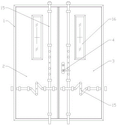 一种双门扇安防门的制作方法与工艺