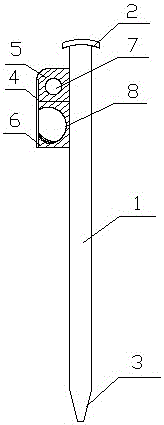 一种帐篷固定地钉的制作方法与工艺