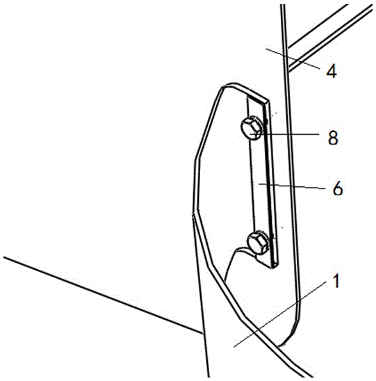 一種叉車轉(zhuǎn)向輪防護(hù)裝置的制作方法