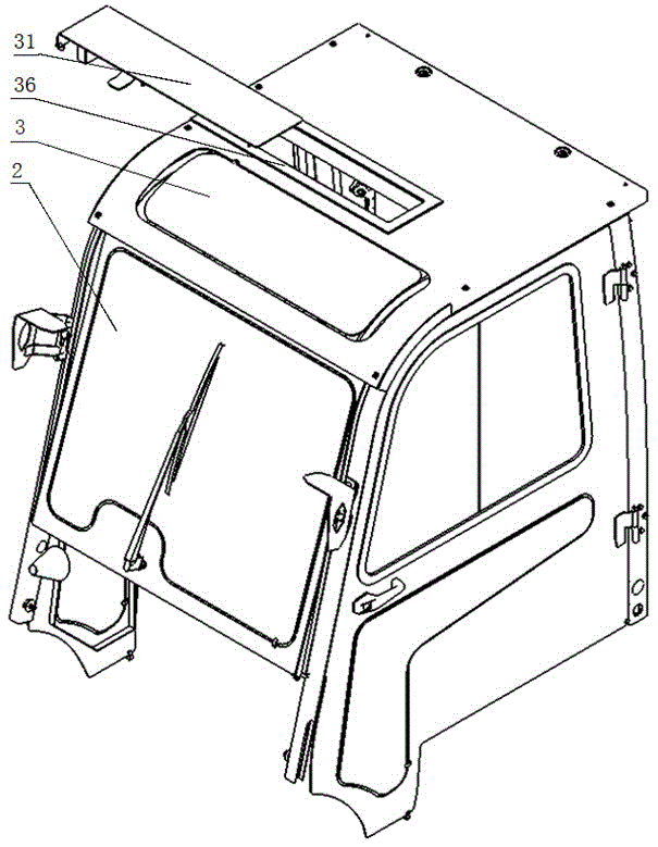 一種電動(dòng)叉車的駕駛室的制作方法與工藝