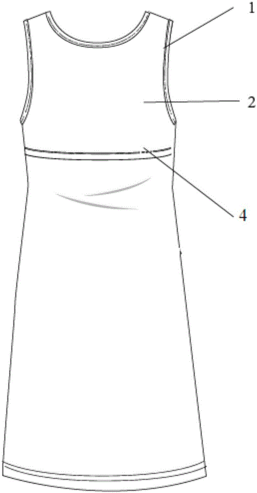 具有调整型无钢圈文胸的背心裙的制作方法与工艺