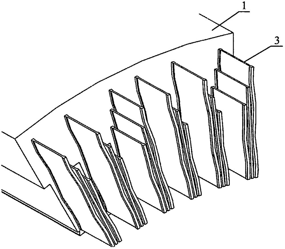 采用多結(jié)構(gòu)多分布的定子通風(fēng)槽鋼結(jié)構(gòu)的制作方法與工藝