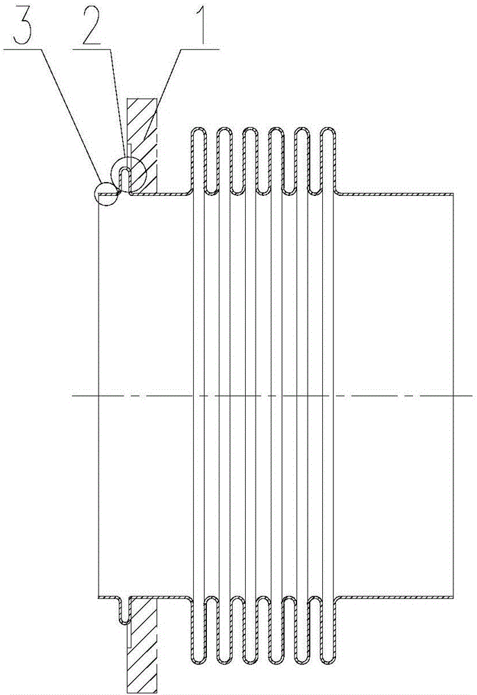 一种动车联轴器波纹管端口成型方法与流程
