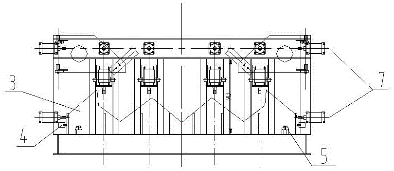 一種1000mm軌距石砟漏斗車的漏斗組裝胎的制作方法與工藝