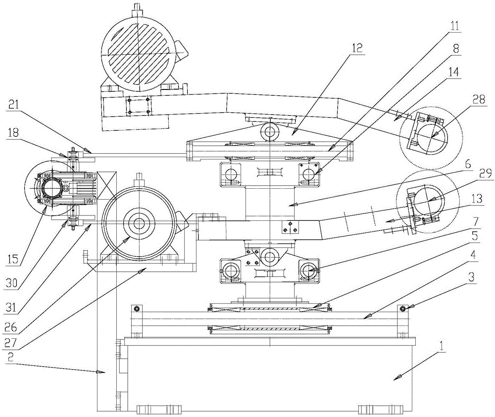 一種不銹鋼餐具自動(dòng)拋光機(jī)主體運(yùn)動(dòng)機(jī)構(gòu)的制作方法與工藝