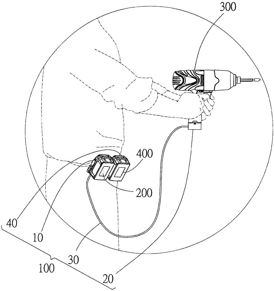 电动工具的电池转接装置的制作方法