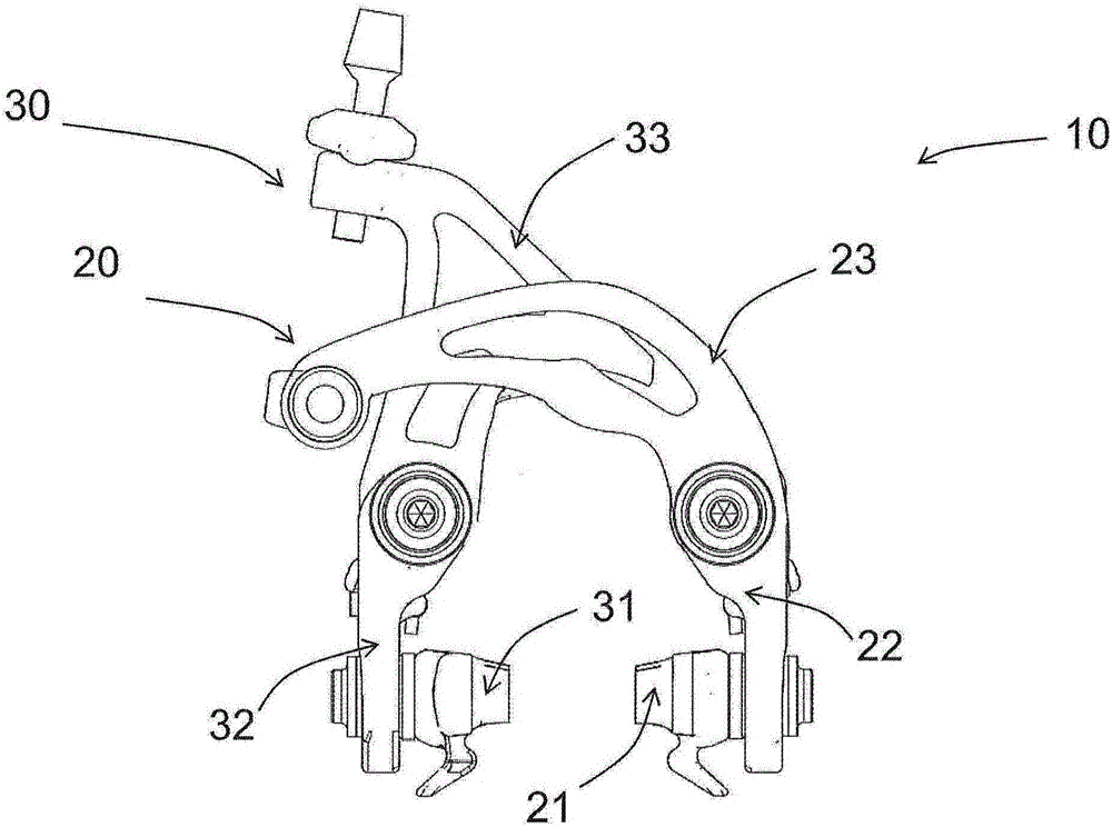 自行车刹车和构造所述刹车的杆的表面部的轮廓的方法
