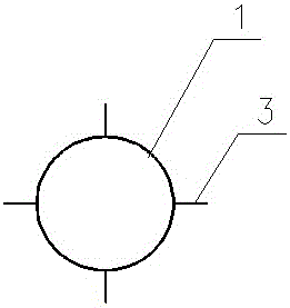 一种连接钢管支墩的简易装置的制作方法