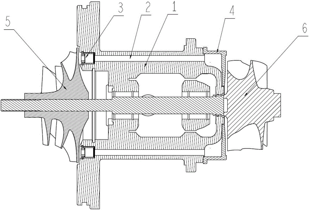 一种带有单向导气通道的涡轮增压器轴承体结构的制作方法与工艺