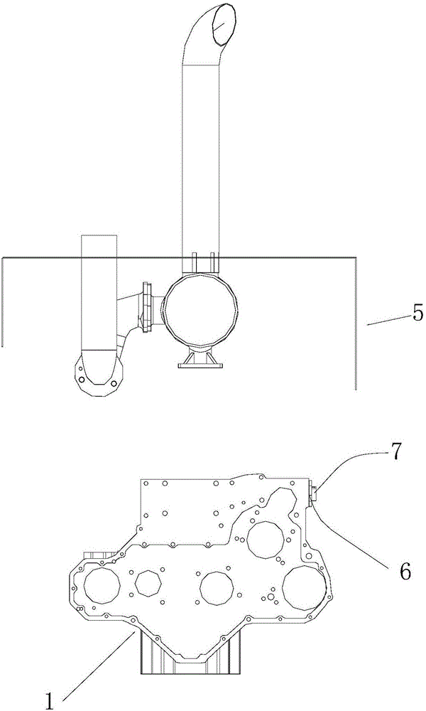 玉米收割机用柴油机机油加注结构的制作方法与工艺