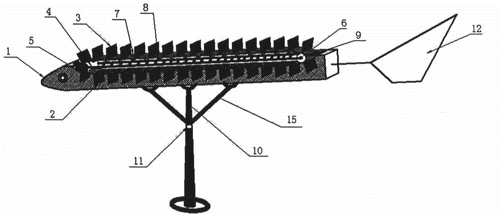 雙軸組合履帶式多葉片強(qiáng)效風(fēng)能發(fā)電機(jī)的制作方法與工藝