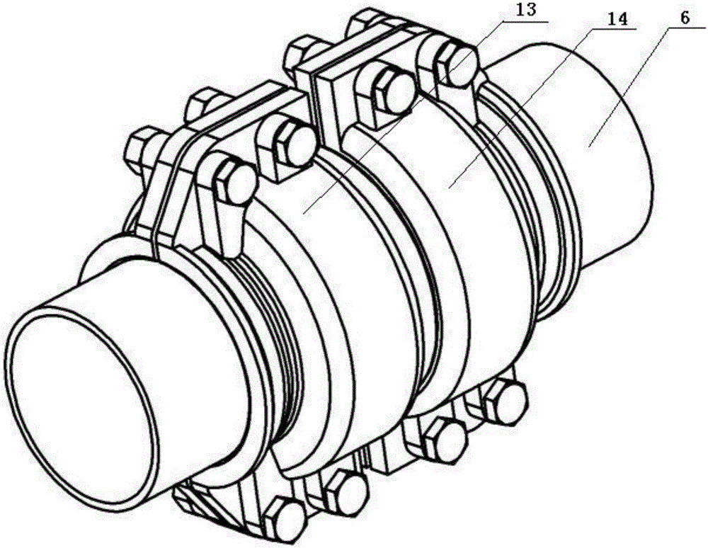 一种可快速拆装的分体卡箍式管道连接装置的制作方法