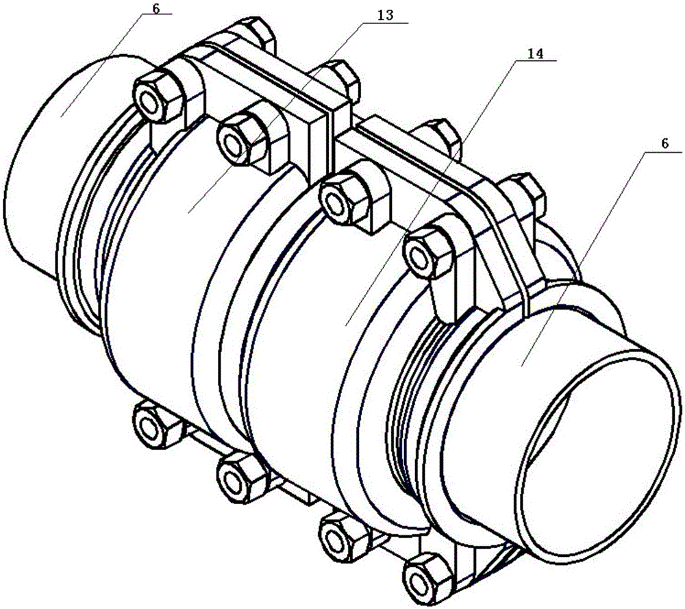 一种分体卡箍式管道连接装置的制作方法