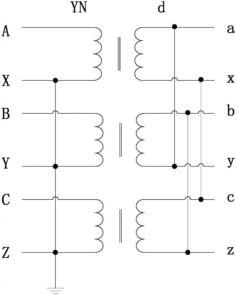 ynd11型三相变压器空投励磁涌流抑制方法与流程