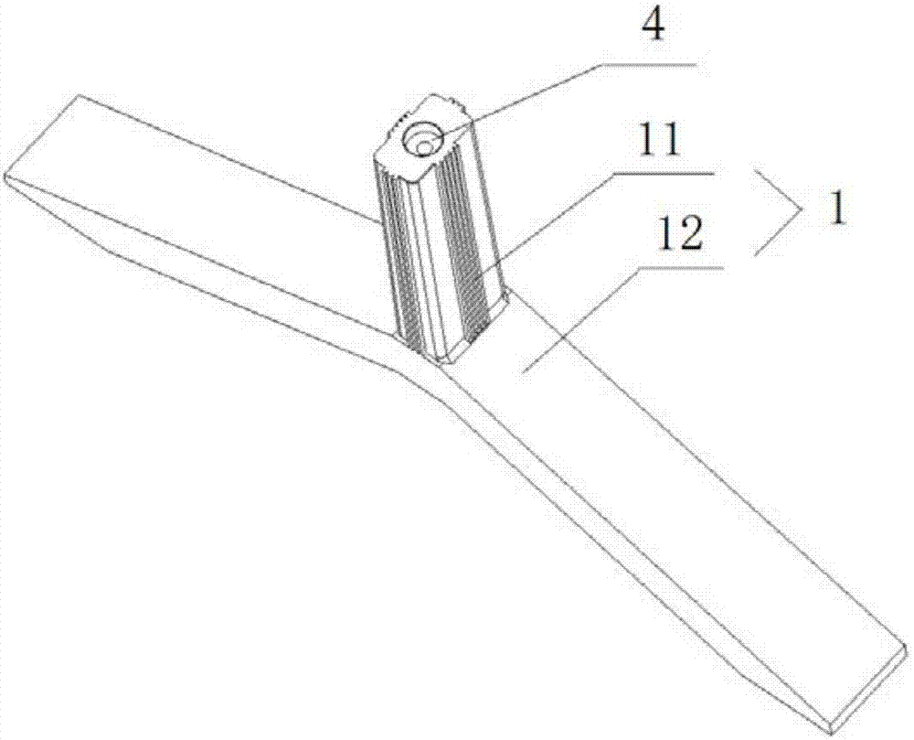 一種無螺釘連接的電視底座組件及大中型電視的制作方法與工藝