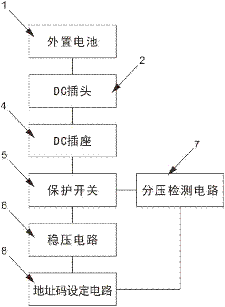 用于設定舞臺燈地址碼的外接式供電裝置的制作方法