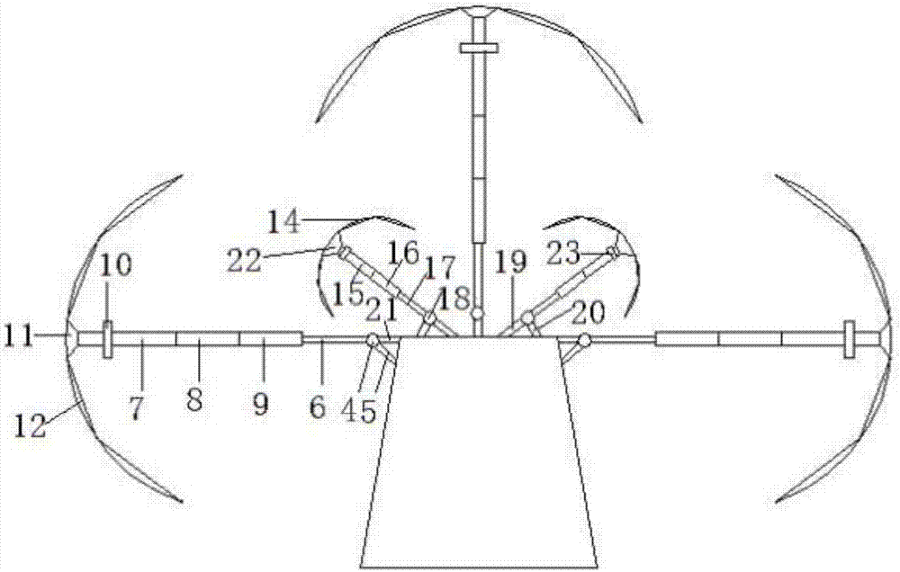 一种折叠伞状聚光反射装置的制作方法